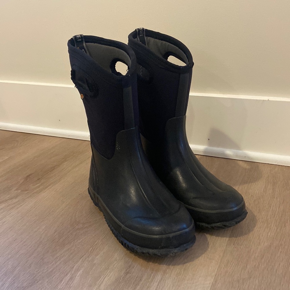 Bogs Black Kids Boots